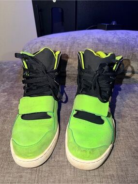 Adidas Originals G98972 Neon Green Black High Top Sneakers Men’s Size 10
